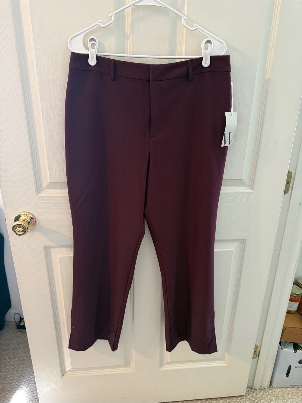 Worthington Tailored Dress Pants - Burgundy